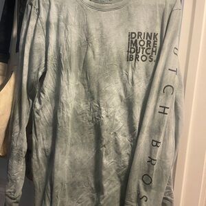 Dutch Bros Blue Tie Dye Long Sleeve Shirt